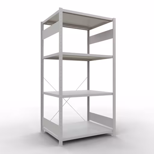 Figure n° 10 de l'article étagère de base, étagère, système enfichable MULTIplus330, 2000 x 1000 x 800 mm, 5 étagères, traverse, RAL 7035 gris clair du groupe de produits système enfichable de Schulte Lagertechnik