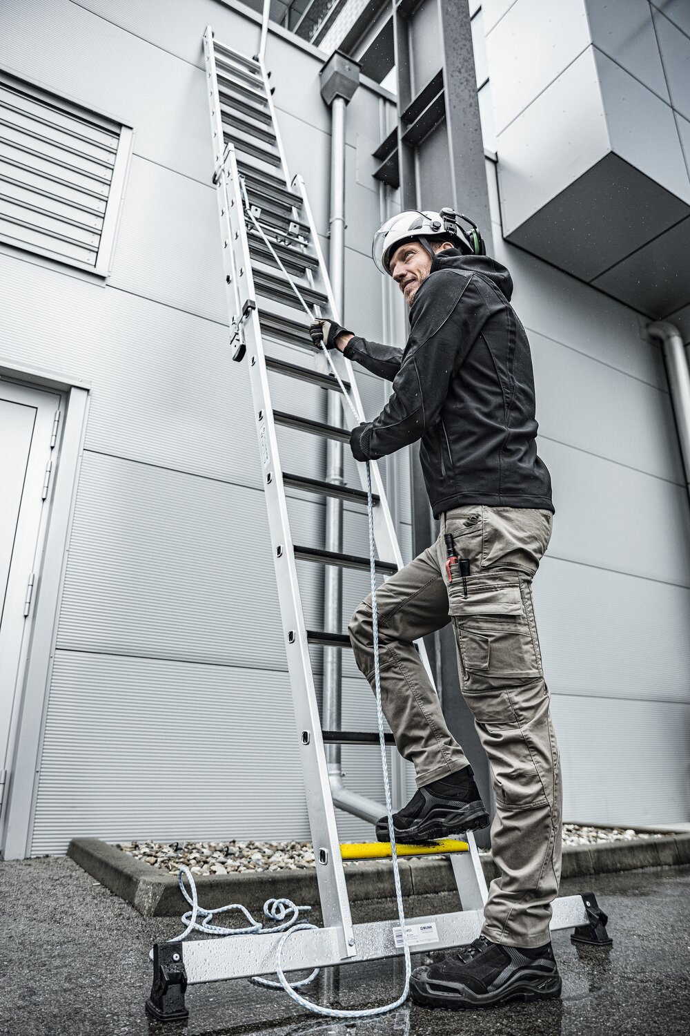 Milieubild 2179021 Scaletta Munk a 2 elementi con traversa nivello® e gradino a clip R13 2x12 gradini