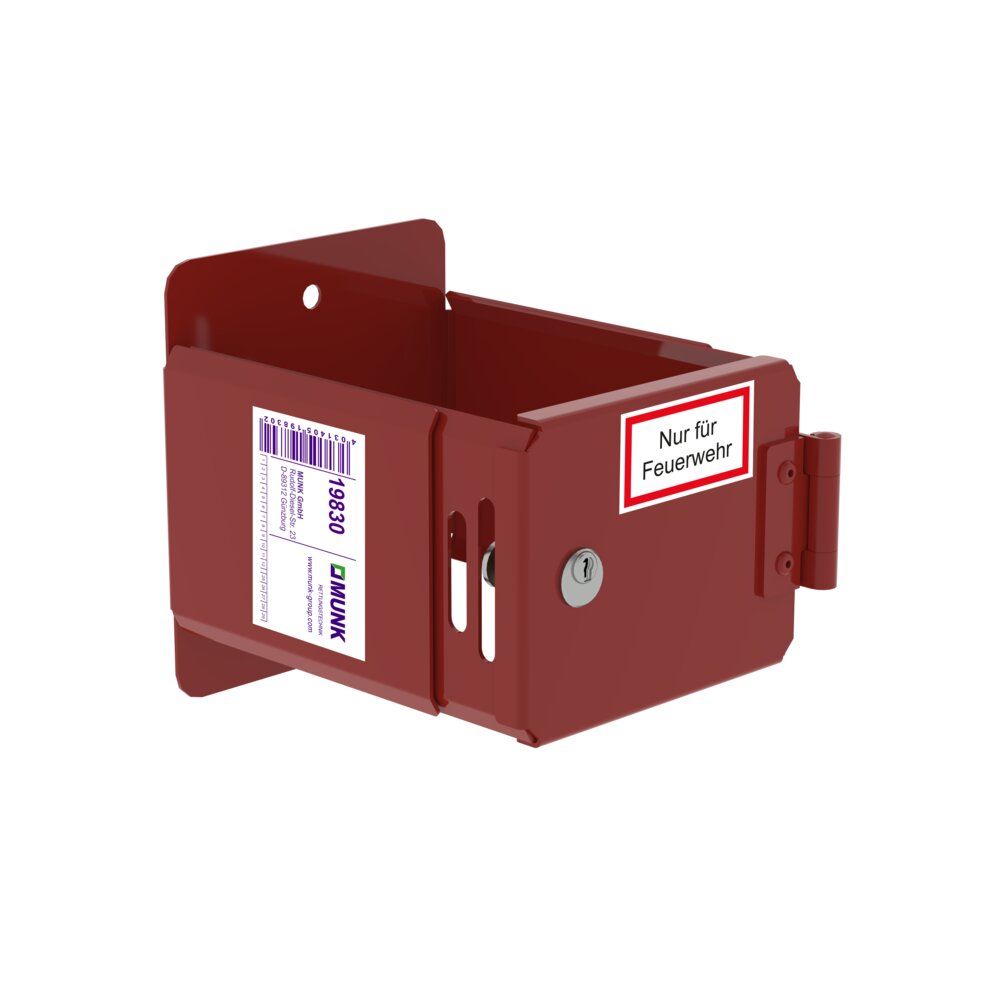 Munk Leiterhalterung pulverbeschichtet RAL 3000 mit CL1-Schloss aus der Kategorie Spezialleitern, Berufsspezifische Produkte mit der Artikelnr. 019830