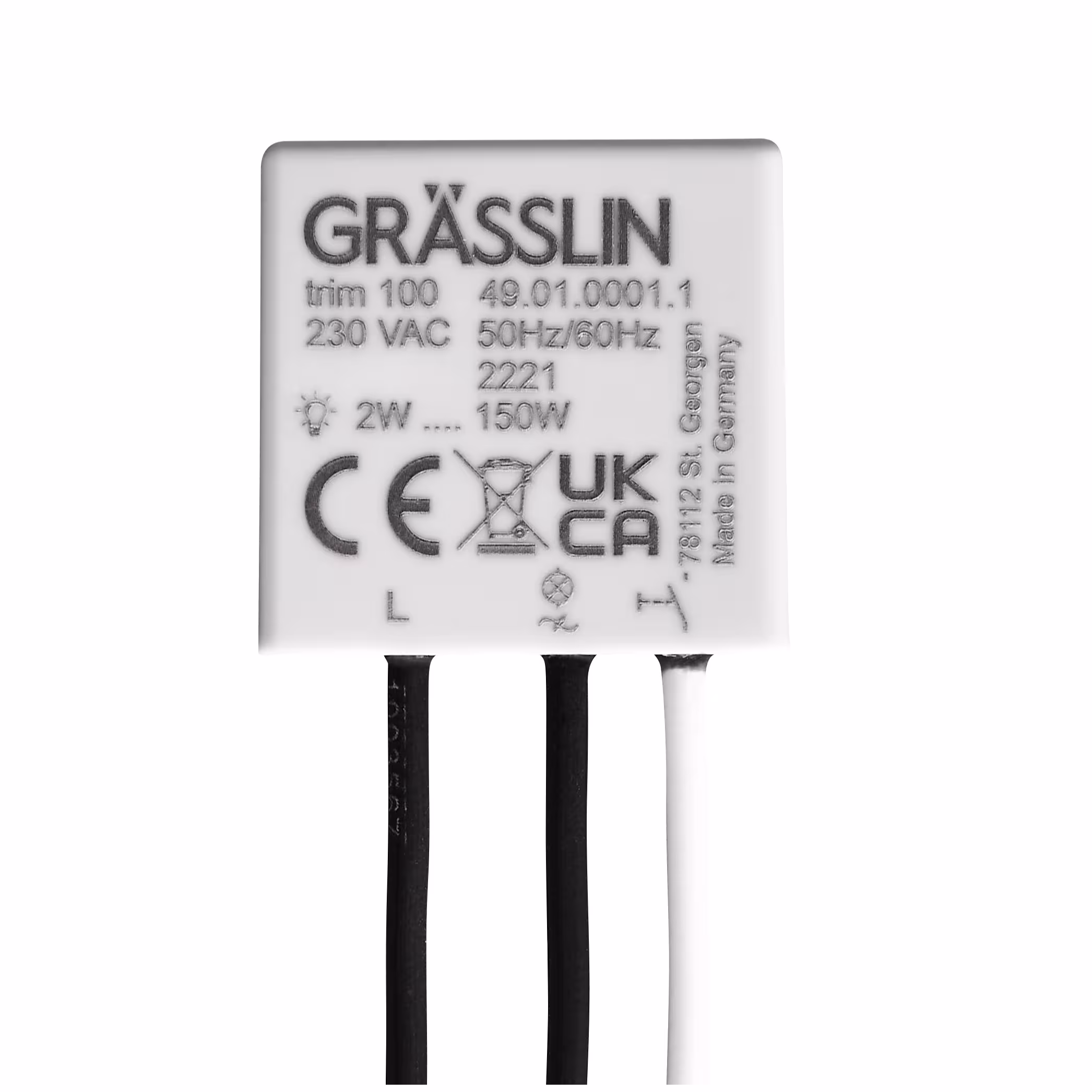Kompensationsmodul LED für trim 100 aus der Kategorie Gebäudeautomation mit der GTIN 4010940046514 Universaldimmer Unterputz von der Marke Grässlin Zeitschalttechnik aus der Kategorie Gebäudeautomation