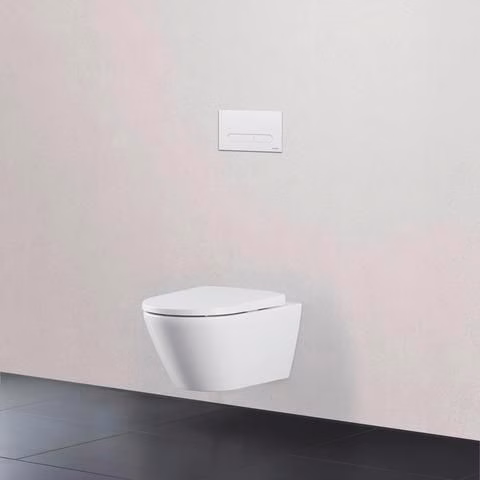 Detailbild 4018690 Ensemble WC mural Duravit 540 mm D-Neo blanc, chasse d'eau basse rimless, siège WC avec abaissement automatique, Durafix inclus