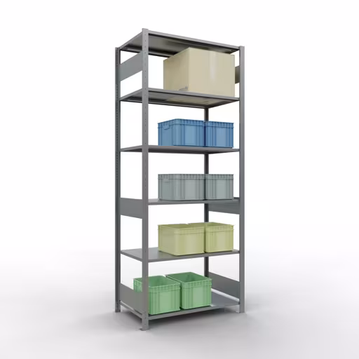 Figure n° 14 de l'article étagère de base, système d'étagères enfichables MULTIplus85, 2500 x 1000 x 600 mm, 6 étagères, galvanisées du groupe de produits système enfichable de la marque Schulte Lagertechnik