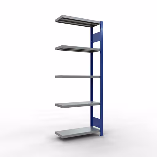 , Étagère MULTIplus250 système enfichable, 2000 x 750 x 300 mm, 5 étagères, RAL 5010 bleu gentiane/galvanisé/galvanisé de Schulte Lagertechnik de la gamme de produits système enfichable