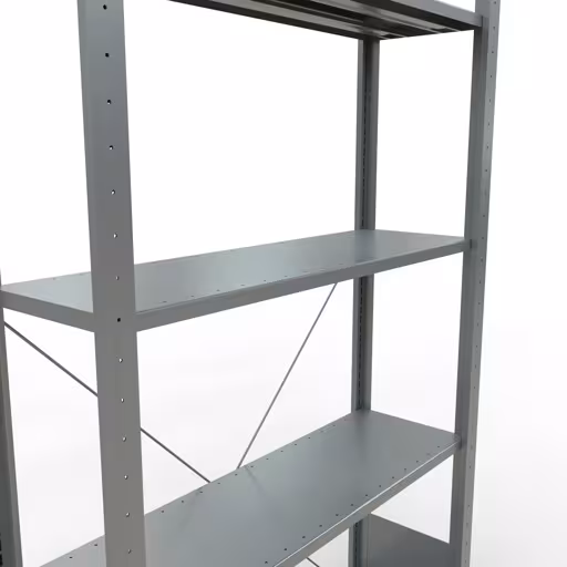Étagère de base, étagère à étagères, système enfichable MULTIplus150, 2000 x 1000 x 300 mm, 5 étagères, galvanisé - Expressline de Schulte Lagertechnik avec le numéro d'article. 12730-K