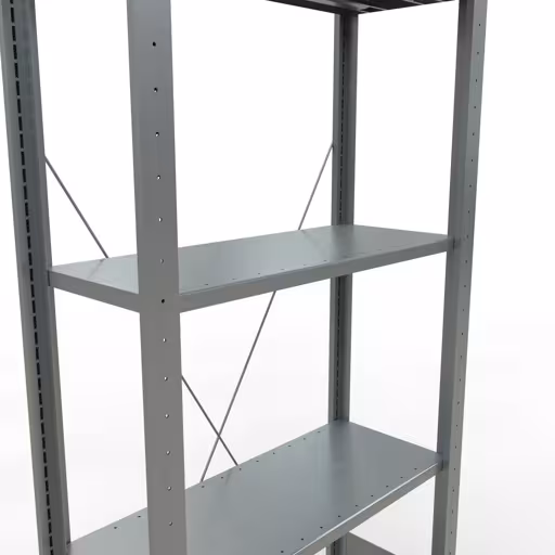 Scaffale base, scaffale, sistema a innesto MULTIplus150, 2000 x 750 x 300 mm (AxLxP), 5 ripiani, traversa, zincato con GTIN 4004514204806 Scaffale base, scaffale, sistema a innesto MULTIplus150, 2000 x 750 x 300 mm (AxLxP), 5 ripiani, traversa, zincato di Schulte Lagertechnik con l'articolo n. 12730-75