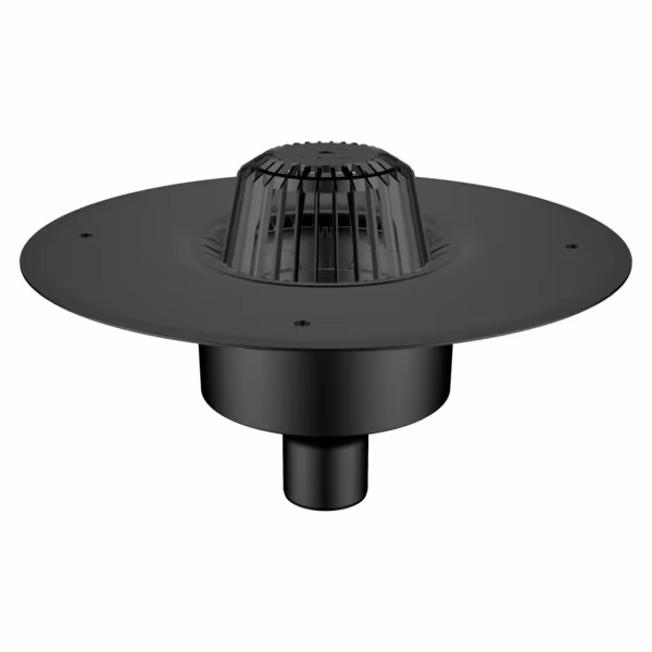 Siphon de toit vertical Flavent Pro DN 75 avec bride de serrage universelle et bride à souder ø 490 mm de Klöber Siphons de toit verticaux Flavent Pro, passages de toit isolés, réf. KF7200-70