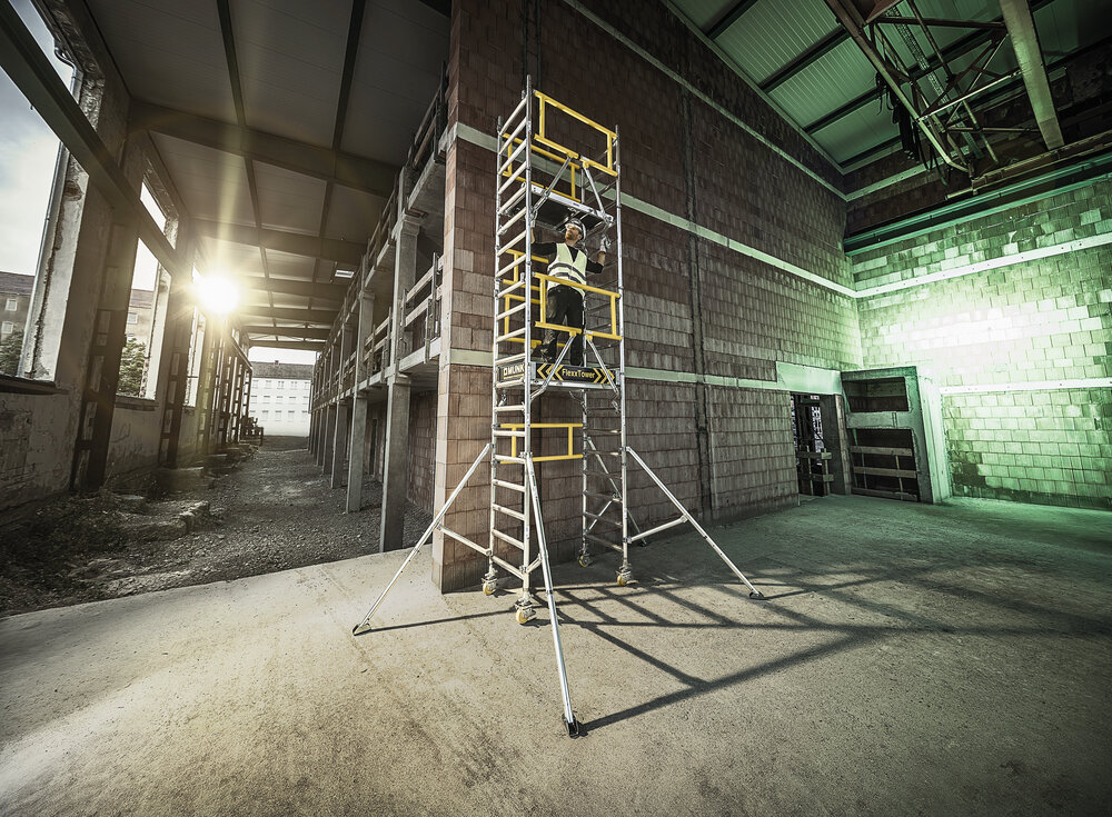 Milieubild 3814186 Munk FlexxTower SG con parapetto avanzato Altezza piattaforma 2,10 m