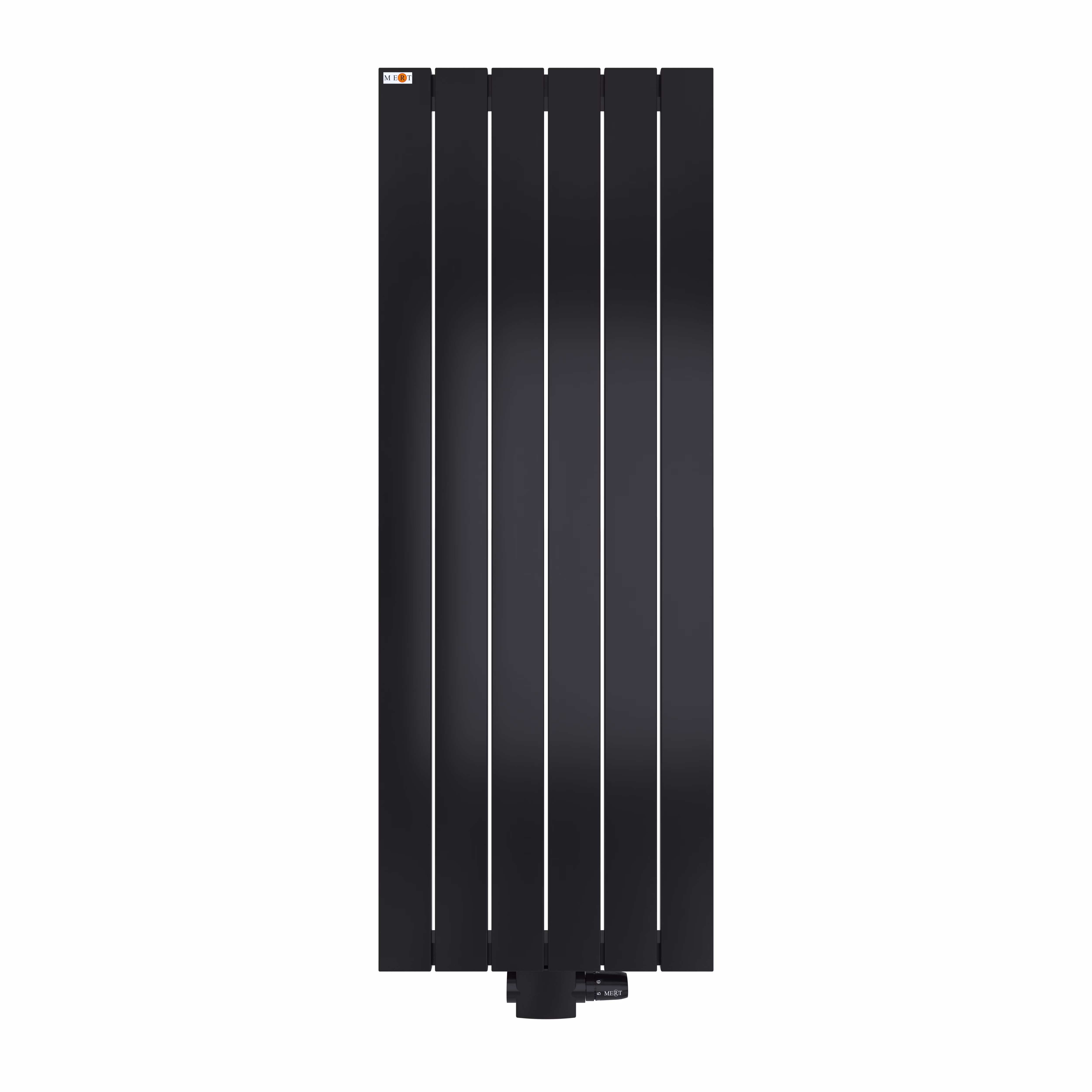 Radiateur panneau Mert Design modèle Teo, noir, de la marque Mert Radiateur à panneaux Mert Design modèle Teo, noir, de la catégorie radiateurs de salle de bains, raccordement central
