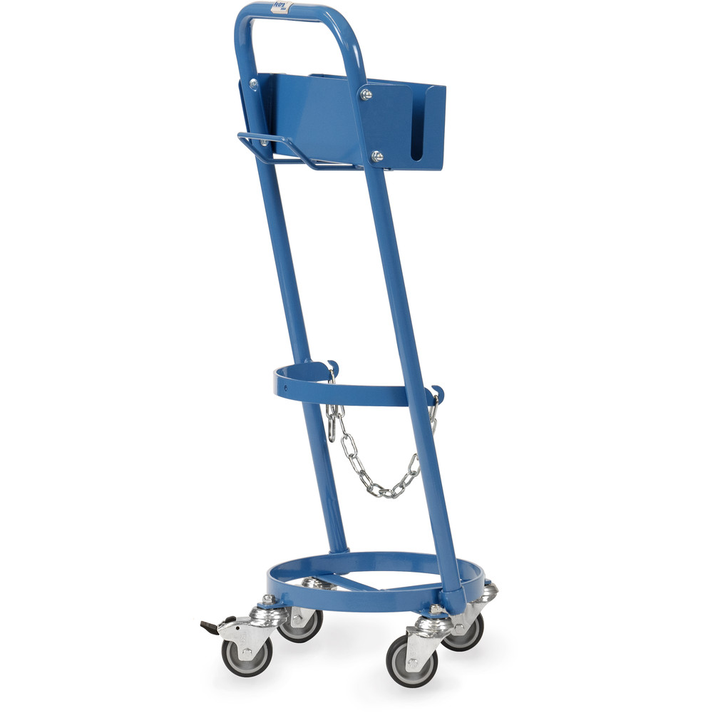 Chariot porte-bouteilles en acier Fetra 51300T-S avec support pour tuyau et pistolet thermorétractable Chariot porte-bouteilles en acier 51300T-S avec support pour tuyau et pistolet thermorétractable, appartenant à la catégorie des chariots portant la référence 51300T-S.