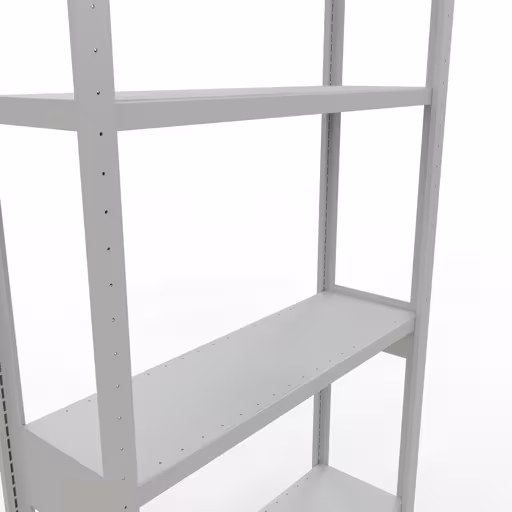 Scaffale base, scaffale, sistema a innesto MULTIplus250, 3000 x 1000 x 300 mm (AxLxP), 7 ripiani, barre longitudinali, RAL 7035 grigio chiaro di Schulte Lagertechnik con l'articolo n. 32832-LR