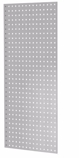 Panneau latéral en tôle perforée, 90 x 1250 x 600 mm (H x P), gris clair RAL 7035 de Schulte Lagertechnik Panneau latéral perforé, 90 x 1250 x 600 mm (H x P), gris clair RAL 7035, accessoires, réf. 35683