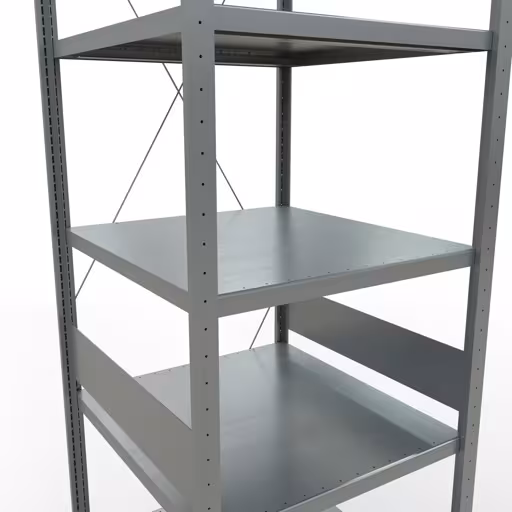Figura n. 7 dell'articolo scaffale base, scaffale, sistema a innesto MULTIplus250, 3000 x 750 x 800 mm (AxLxP), 7 ripiani, traversa, zincato del gruppo di prodotti sistema a innesto della marca Schulte Lagertechnik
