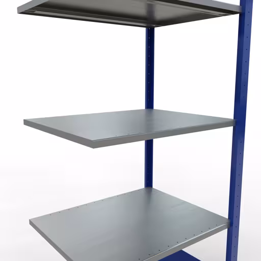 Image du produit n° 14 de l'article étagère supplémentaire, système enfichable MULTIplus150, 2000 x 750 x 600 mm, 5 étagères, RAL 5010 bleu gentiane/galvanisé/galvanisé de la gamme de produits du système enfichable de Schulte Lagertechnik