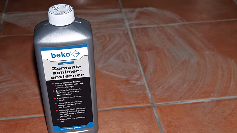 TecLine rimuove i residui di cemento bottiglia da 1 litro Flasche, Shampoo, Fußboden, Bodenbeläge