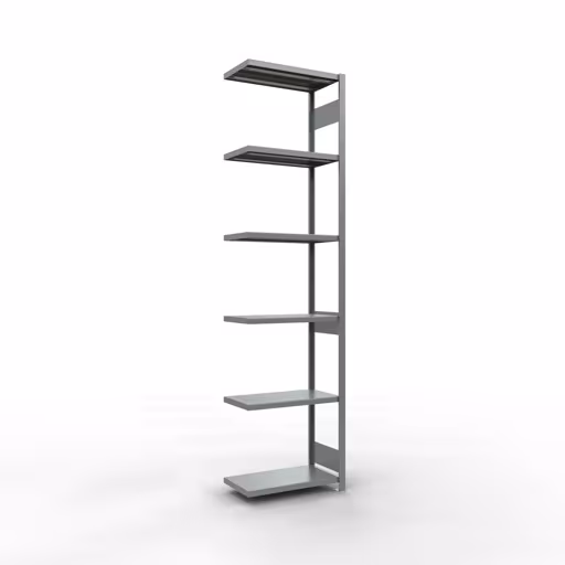Scaffali aggiuntivi, scaffali, sistema a innesto MULTIplus250, 3000 x 750 x 400 mm (AxLxP), 7 ripiani, barre longitudinali, zincato della marca Schulte Lagertechnik dalla gamma di prodotti dei sistemi a innesto