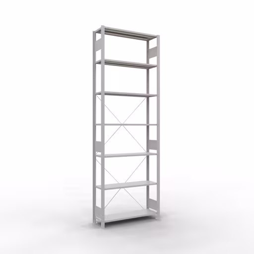 Figure n° 12 de l'article étagère de base, système d'étagères enfichables MULTIplus150, 3000 x 1000 x 300 mm, 7 étagères, RAL 7035 gris clair du groupe de produits système enfichable de Schulte Lagertechnik