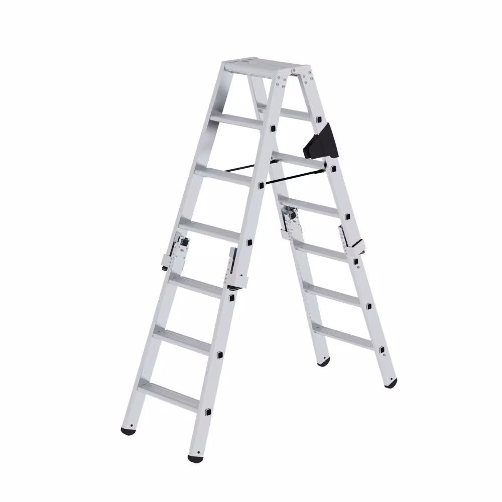 Scala a pioli, accessibile su entrambi i lati, collegabile con 2x4 gradini della marca Munk dalla gamma di prodotti scale a pioli e scale a pioli