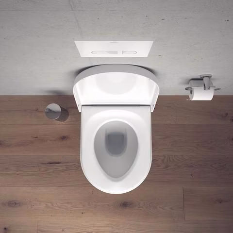 Detailbild 4064526 WC mural Duravit Starck 3 540 mm chasse d'eau basse, blanc