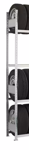 Un'altra vista dell'articolo Telaio MULTIplus con profilo a T 2500x300 mm, zincato, 3 barre di profondità, premontato della categoria Scaffali per ufficio