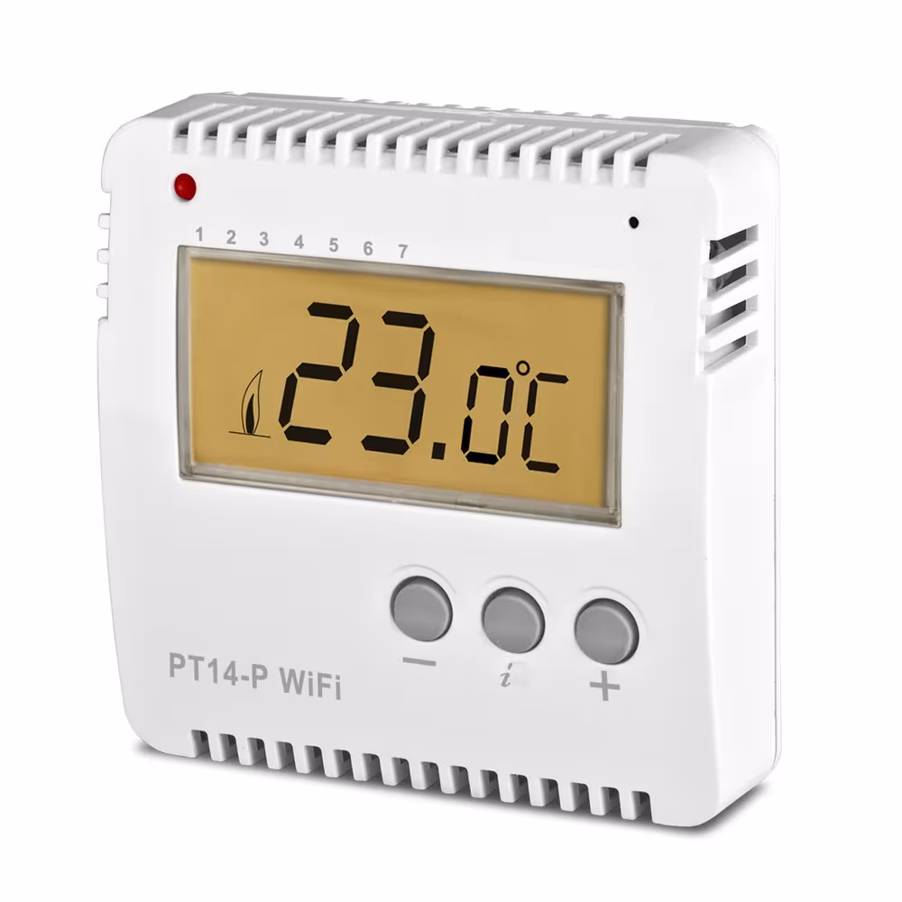 Termostato ambiente PT14-P WIFI, riscaldamento a infrarossi, cod. art. 73009