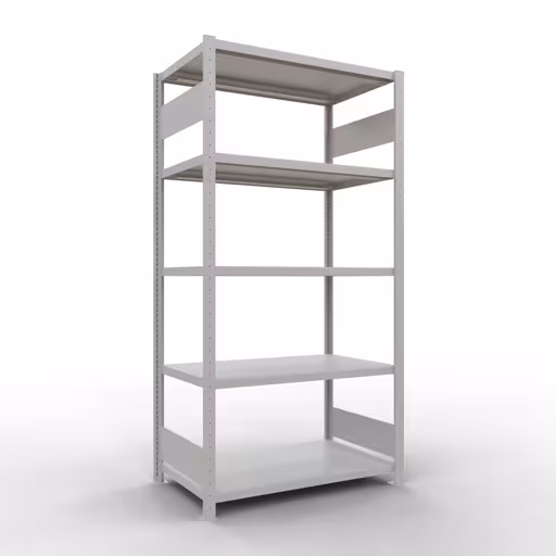 Figure n° 10 de l'article étagère de base, étagère, système enfichable MULTIplus330, 2000 x 1000 x 600 mm, 5 étagères, RAL 7035 gris clair du groupe de produits système enfichable de Schulte Lagertechnik