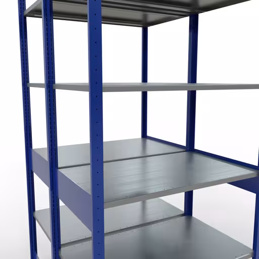 Scaffale base, scaffale doppio, sistema di scaffali MULTIplus150, 2500 x 1000 x (2x600) mm (AxLxP), 2x6 ripiani, barre longitudinali, RAL 5010 blu genziana con GTIN 4004514296177 Scaffale base, scaffale doppio, sistema a innesto per scaffale MULTIplus150, 2500 x 1000 x (2x600) mm (AxLxP), 2x6 ripiani, barre longitudinali, RAL 5010 blu genziana di Schulte Lagertechnik con l'articolo n. 33161-B