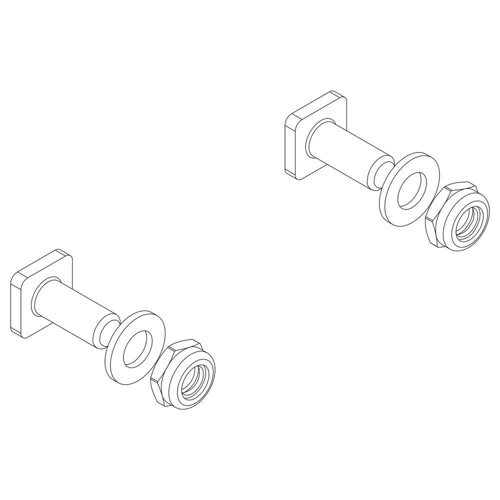 Kit di montaggio Munk per montanti della categoria accessori e ricambi per attrezzature da arrampicata con numero di articolo 800017
