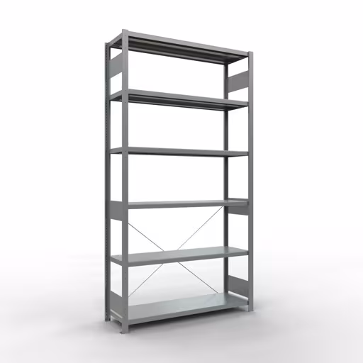 Étagère de base système enfichable 2500x1300x400 mm, type 250 kg, galvanisée, étagère de base, réf. 12941-130