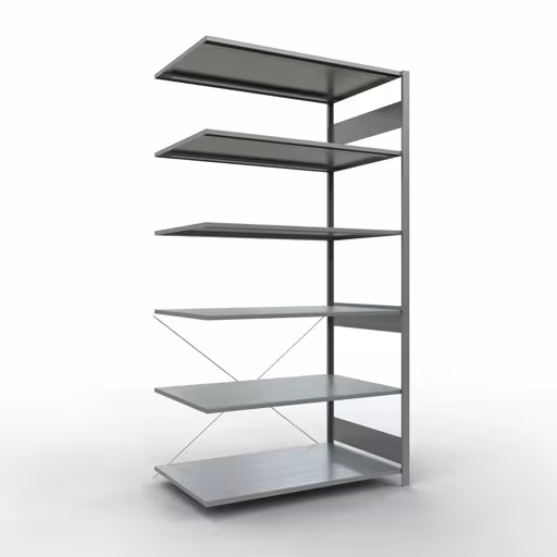 Rayonnage supplémentaire pour système enfichable 2500x1300x800 mm, type 150 kg, galvanisé de la marque Schulte Lagertechnik de la gamme de produits pour systèmes enfichables