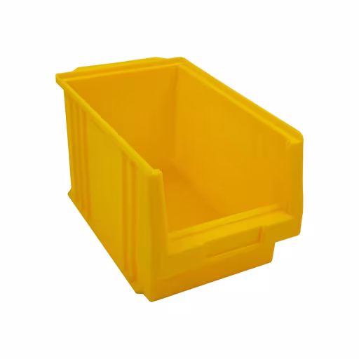 Un'altra vista dell'articolo contenitore a vista, PxLxA 345x213x200 mm, giallo, polipropilene della categoria Scaffali