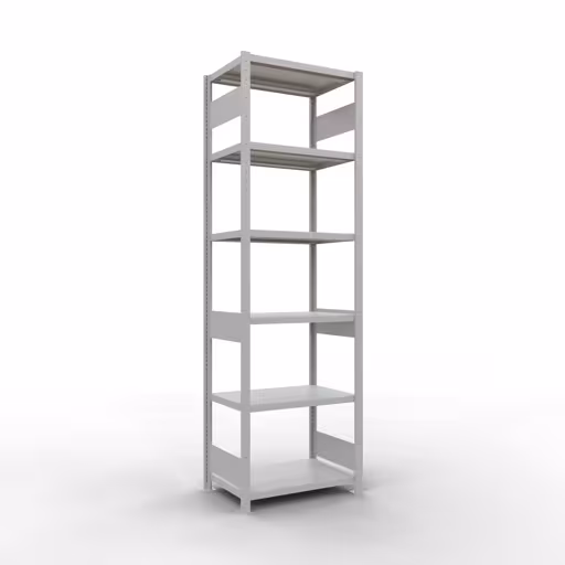 Figura n. 13 dell'articolo scaffale base, sistema a innesto per scaffale MULTIplus250, 2500 x 750 x 500 mm (AxLxP), 6 ripiani, barre longitudinali, RAL 7035 grigio chiaro del gruppo di prodotti sistema a innesto della marca Schulte Lagertechnik