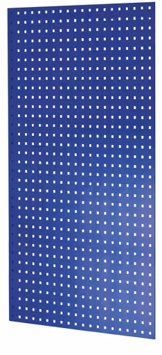 Parete laterale in lamiera forata, 90 x 1300 x 800 mm (A x P), RAL 5010 blu genziana della marca Schulte Lagertechnik della gamma di prodotti per sistemi a innesto