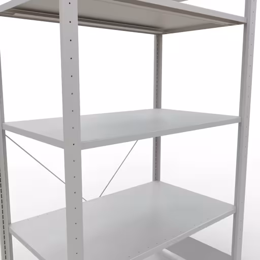 Figura n. 10 dell'articolo scaffale base, scaffale, sistema a innesto MULTIplus150, 2000 x 1000 x 600 mm (AxLxP), 5 ripiani, traversa, RAL 7035 grigio chiaro del gruppo di prodotti sistema a innesto della marca Schulte Lagertechnik