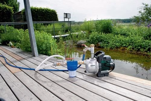 Detailbild 4015158 Gartenpumpe P 3300 Gewinde 3300 l/h 45m 4,5bar 900W Grauguss 25,4mm (1Zoll) Innengewinde METABO