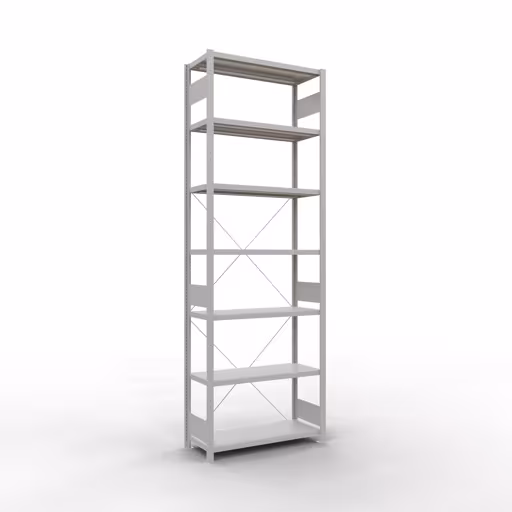 Figure n° 13 de l'article étagère de base, système d'étagères enfichables MULTIplus330, 3000 x 1000 x 400 mm, 7 étagères, RAL 7035 gris clair du groupe de produits système enfichable de la marque Schulte Lagertechnik
