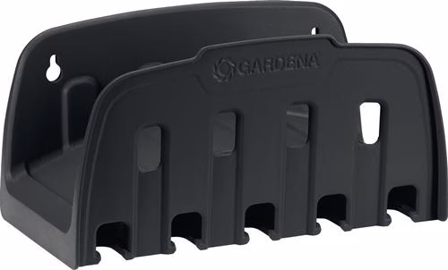 Supporto da parete per tubo flessibile, largo 12,8 cm, in plastica, marca GARDENA. Supporto per tubo flessibile da parete, larghezza 12,8 cm, in plastica, GARDENA, della categoria carrelli e avvolgitubo, codice articolo 4000350250