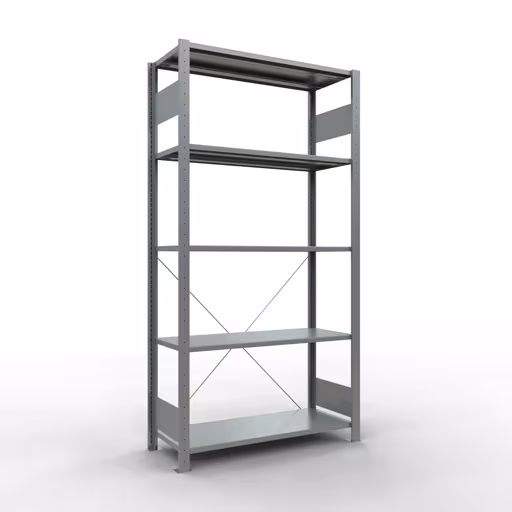 Image du produit n° 10 de l'article Étagère de base, système d'étagères enfichables MULTIplus150, 2000 x 1000 x 400 mm, 5 étagères, galvanisé - Expressline de la gamme de produits du système enfichable de Schulte Lagertechnik