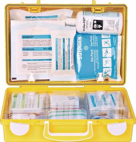 Erste Hilfe Koffer Extra+ Handwerk B310xH210xT130 circa mm leuchtgelb SÖHNGEN