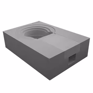 Corps isolant Flavent Pro pour avaloirs de toit inclinés, passages de toit isolés, réf. KF7553-70