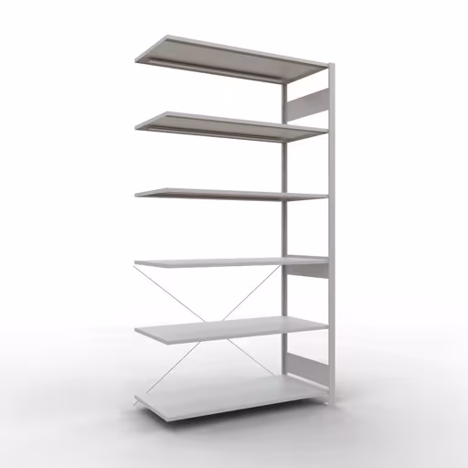Système enfichable 2500x1300x600 mm, type 150 kg, gris clair de Schulte Lagertechnik avec réf. 32666-130