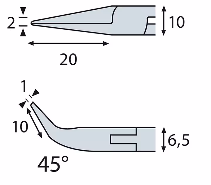 Elektronik Spitzzange ESD, glatte Greiffl. ELORA-4670-OH E 2K aus der Kategorie Seitenschneider mit der GTIN 4022989128465 Elektronik Spitzzange ESD, glatte Greiffl. ELORA-4670-OH E 2K von der Marke ELORA aus der Produktreihe Zangen
