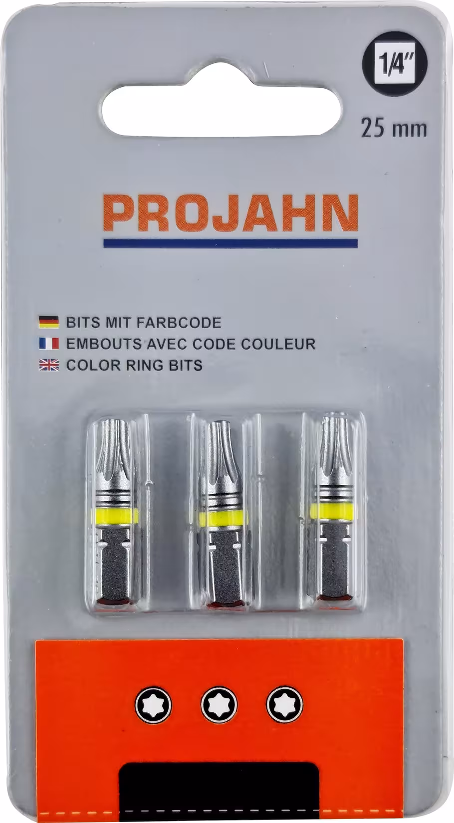 Embout marqué 1/4" L25 mm TX T15 lot de 3 de PROJAHN avec référence 1732-03