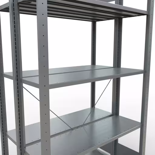 Figure n° 15 de l'article étagère de base, étagère double, étagère, système enfichable MULTIplus150, 2000 x 1000 x (2x300) mm, 2x5 étagères, galvanisées du groupe de produits étagères de la marque Schulte Lagertechnik