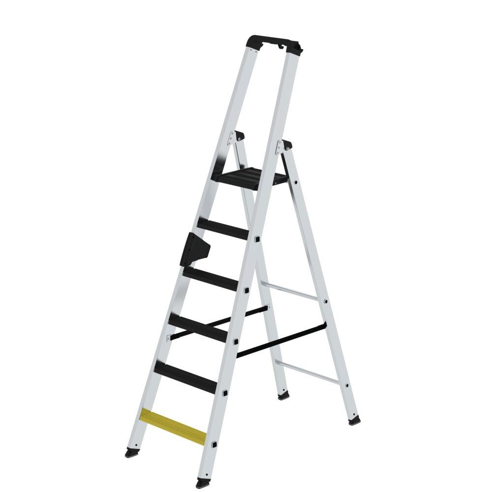 Munk Stufen-Stehleiter 250 kg einseitig begehbar mit clip-step R13 6 Stufen von Günzburger Steigtechnik Munk Stufen-Stehleiter 250 kg einseitig begehbar mit clip-step R13 aus der Kategorie Stehleitern mit der Artikelnr. 042706