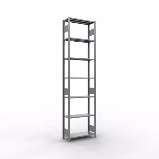 Étagère de base, étagère, système enfichable MULTIplus150, 3000 x 750 x 300 mm, 7 étagères, galvanisées de Schulte Lagertechnik avec le réf. 12732-75-LR