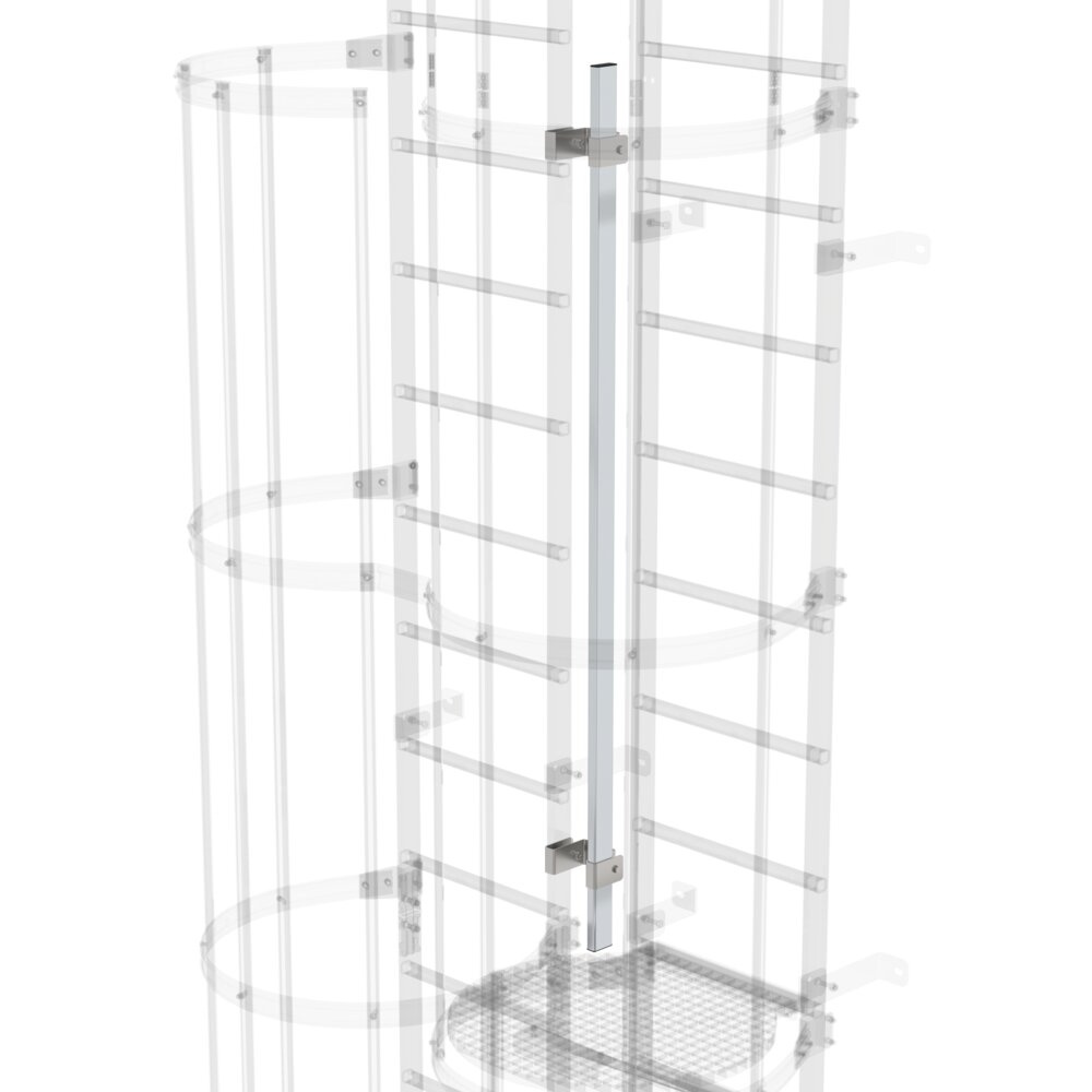 Jambe de sécurité Munk pour version décalée, en aluminium, de Günzburger Steigtechnik Entretoise de sécurité Munk pour installation décalée, catégorie protection antichute, référence 062274