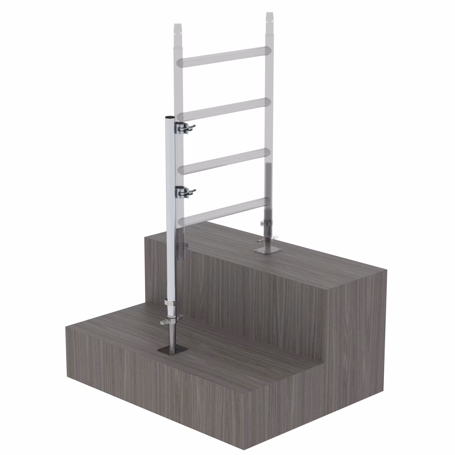 Rallonge de cadre clipsable, plage de réglage max. 400 mm de la marque Munk de la gamme échelles & échafaudages.