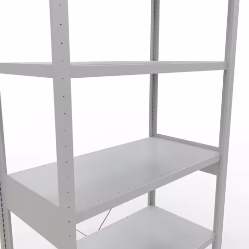 Figura n. 14 dell'articolo scaffale base, scaffale, sistema a innesto MULTIplus330, 2500 x 1000 x 500 mm (AxLxP), 6 ripiani, traversa, RAL 7035 grigio chiaro del gruppo di prodotti sistema a innesto della marca Schulte Lagertechnik