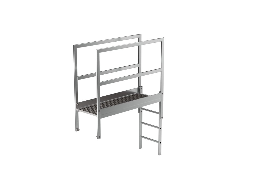 Parapetto Munk, in alluminio grezzo, lunghezza speciale, della categoria crossover, numero articolo 062185