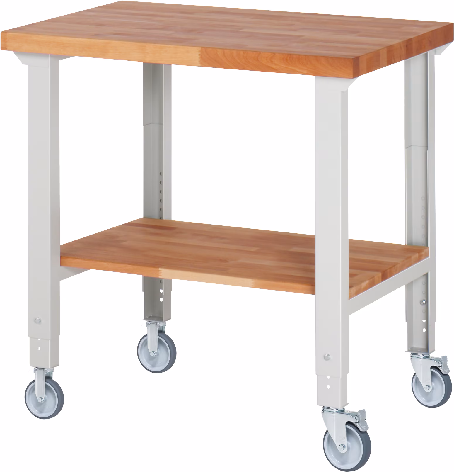 Établi mobile (réglable en hauteur) 7000-7, L 1 000 x P 700 x H 950-1 000 mm | 2BR-2LR de Rau Établi mobile (réglable en hauteur) 7000-7, 2BR-2LR de la catégorie Établis avec le numéro d'article 05-7000-7-107B4H22.12